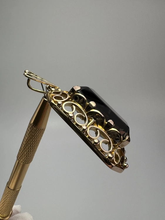 zlota-przywieszka-vintage-zloto-gold-jubuiler-przywieszka-kwarc-dymny-jubiler-bizuteria-vintage-z-drugiej-reki-1.jpg