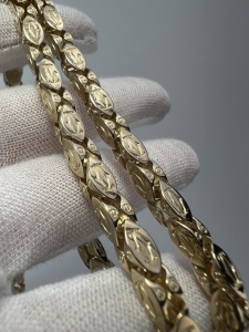 Złoty łańcuch splot CARTIER dł. 53 cm